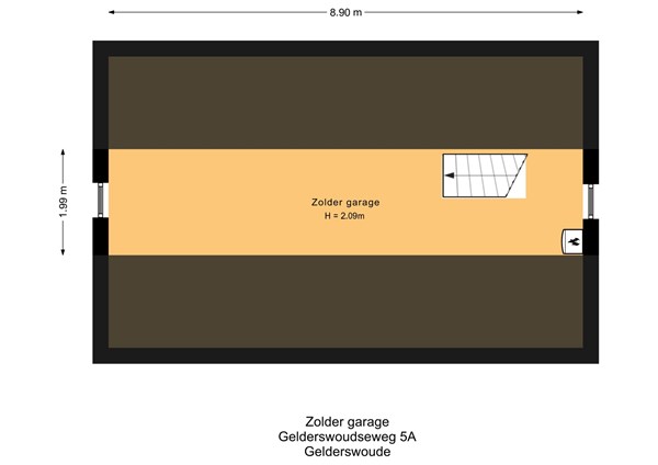 Floorplan - Gelderswoudseweg 5A, 2735 PB Gelderswoude